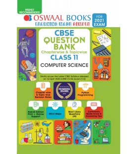 Oswaal CBSE Question Bank Class 11 Computer Science Chapter Wise and Topic Wise | Latest Edition
